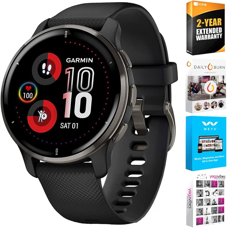 Amazon.com: Garmin 010-02496-01 Venu 2 Plus GPS Smartwatch, Slate